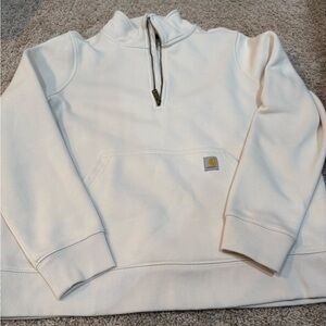 Carhartt Cream Relaxed Fit Quarter-Zip